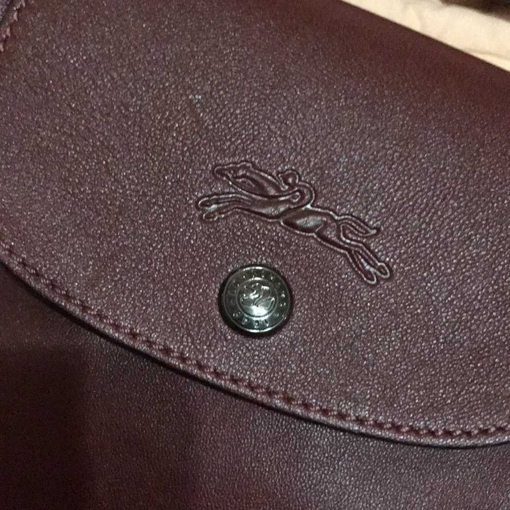 Longchamp leather cross-body duffel - Picture 3 of 12